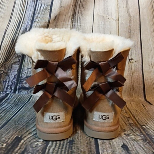Ugg beige ankle - ankle, bow