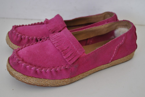Pink suede slip girl s - pink,